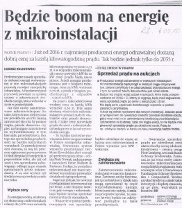 Rzeczpospolita - artykuł z dnia 4.05.2015